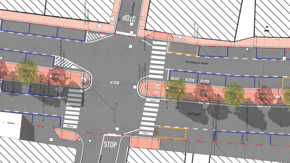 Il render del progetto di sistemazione