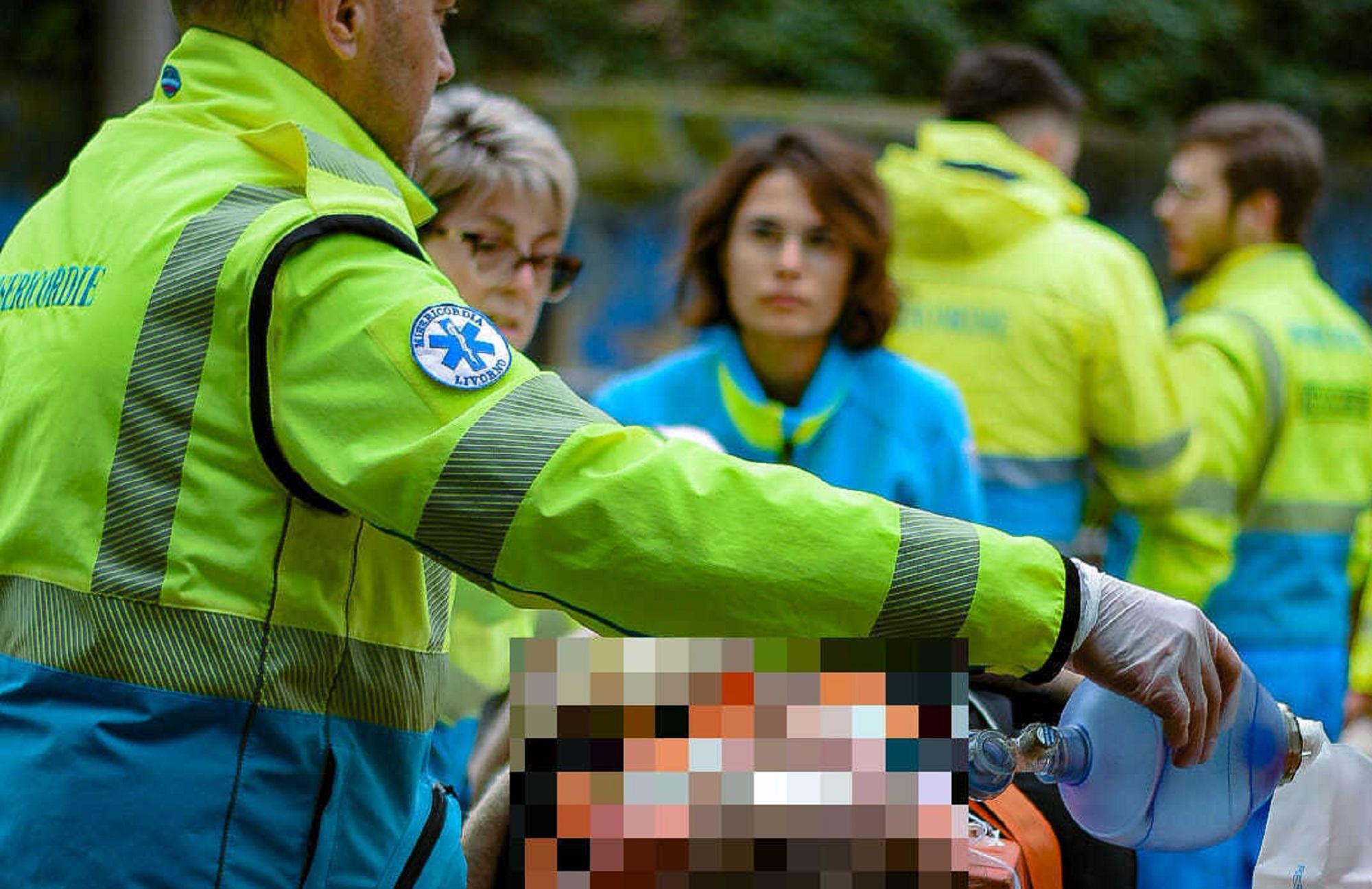 Un soccorso della Misericordia (foto d'archivio)