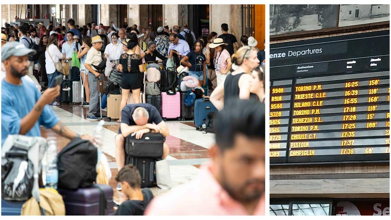 Caos treni a Firenze: ritardi record e viaggiatori paralizzati. Effetto incendi in Toscana e terremoto a Napoli