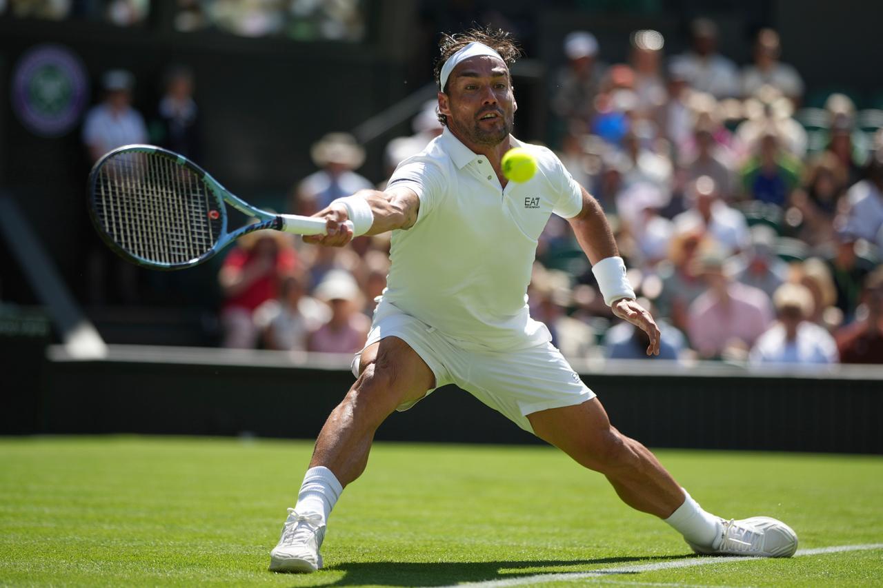 Wimbledon, un grande Fognini piegato da Alcaraz solo al quinto set