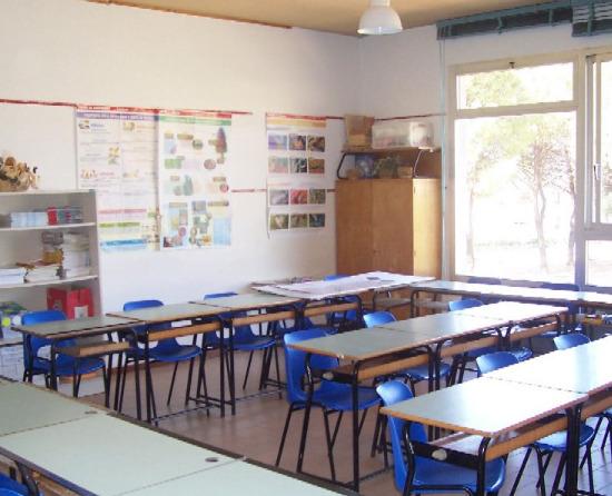 
	Un&rsquo;aula vuota dell&rsquo;istituto comprensivo di Montale dove insegnava Alida Zampini

