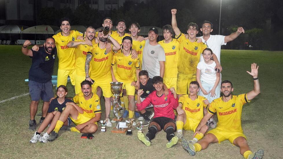 L'esultanza dei Musicisti Sant'Antonio (foto Nucci)