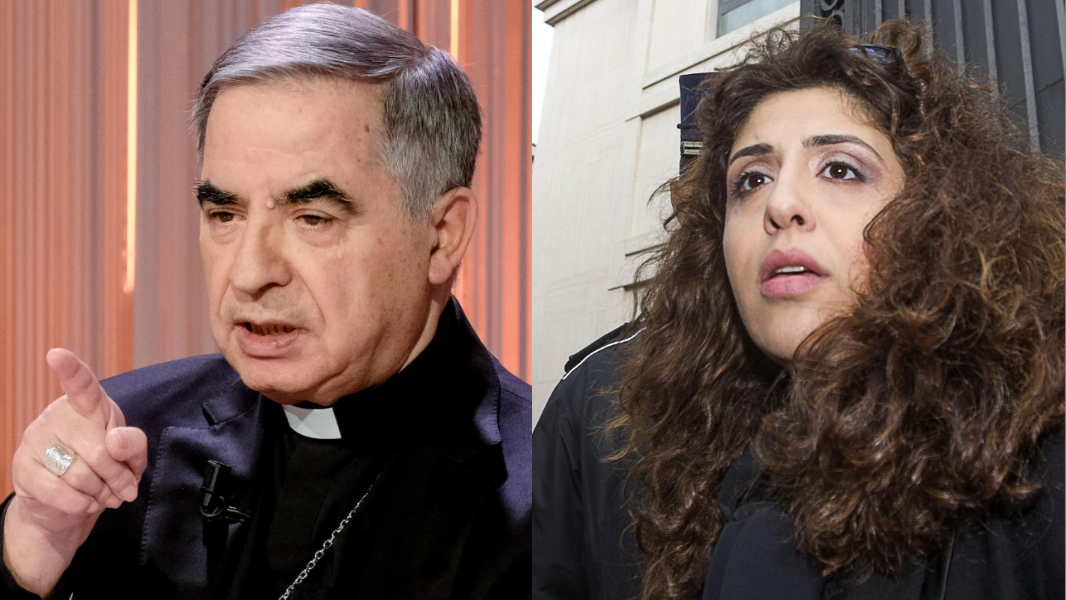 
	Il cardinale Angelino Becciu e Francesca Immacolaa Chaouqui

