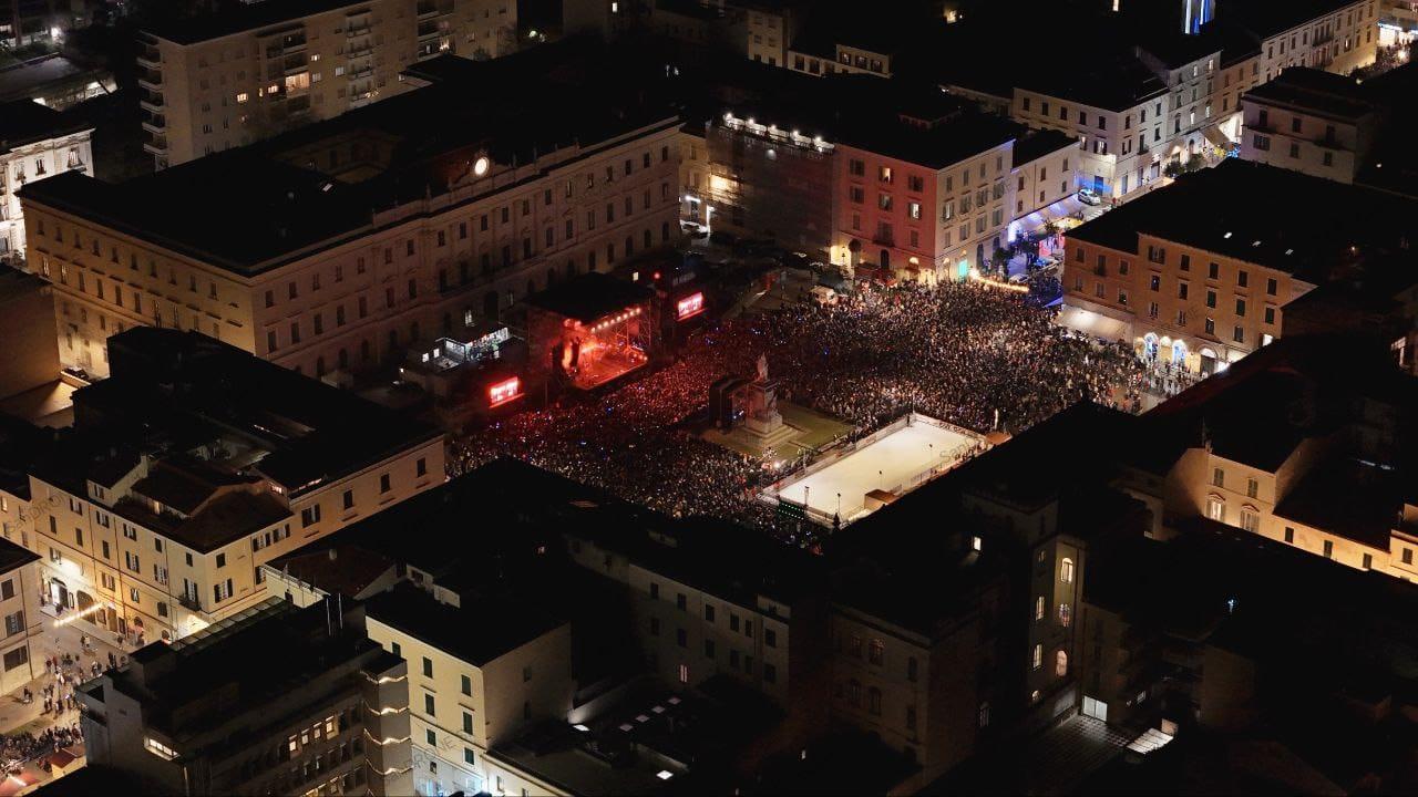 Sassari il concerto di Gianna Nannini in piazza d'Italia