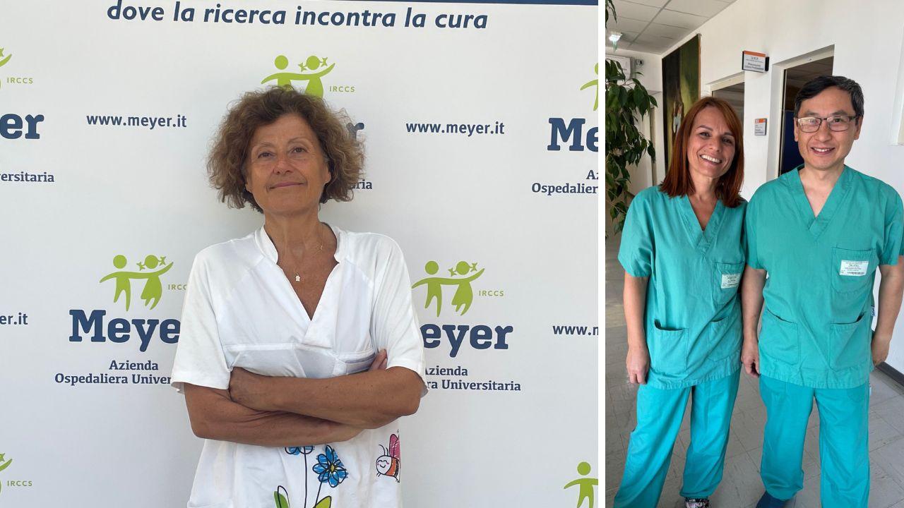 La dottoressa Tamburini (a sinistra); la dottoressa Barberi e il dottor Pak