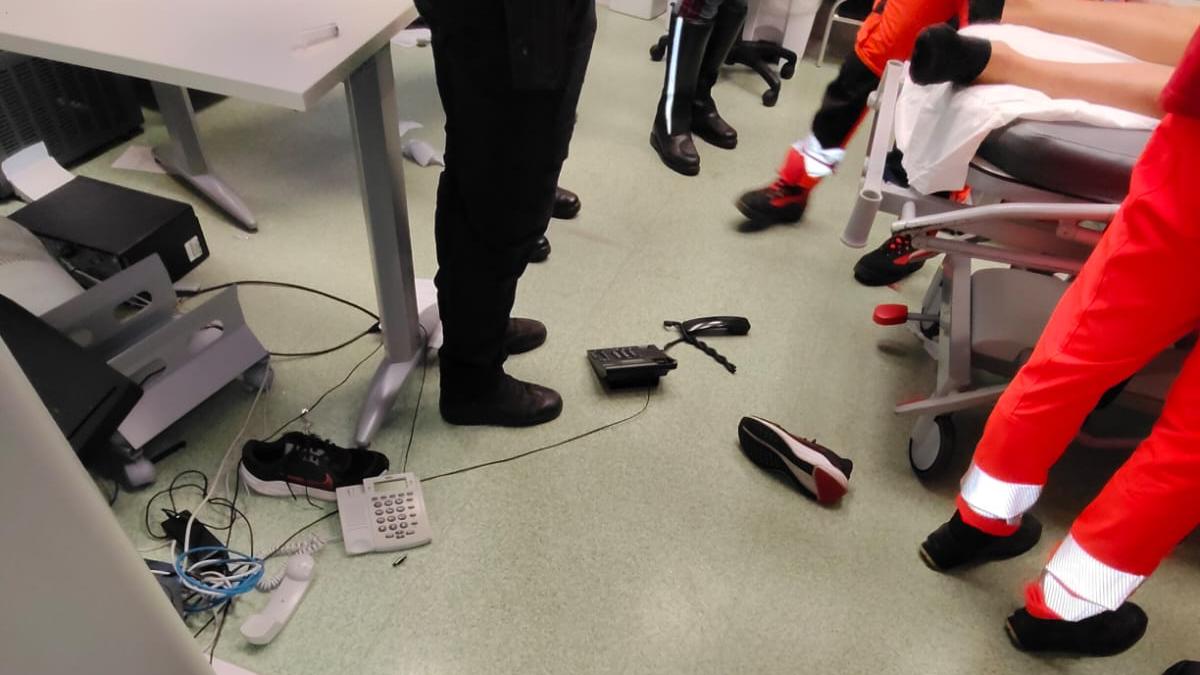 Paziente devasta il pronto soccorso dell’ospedale di Olbia