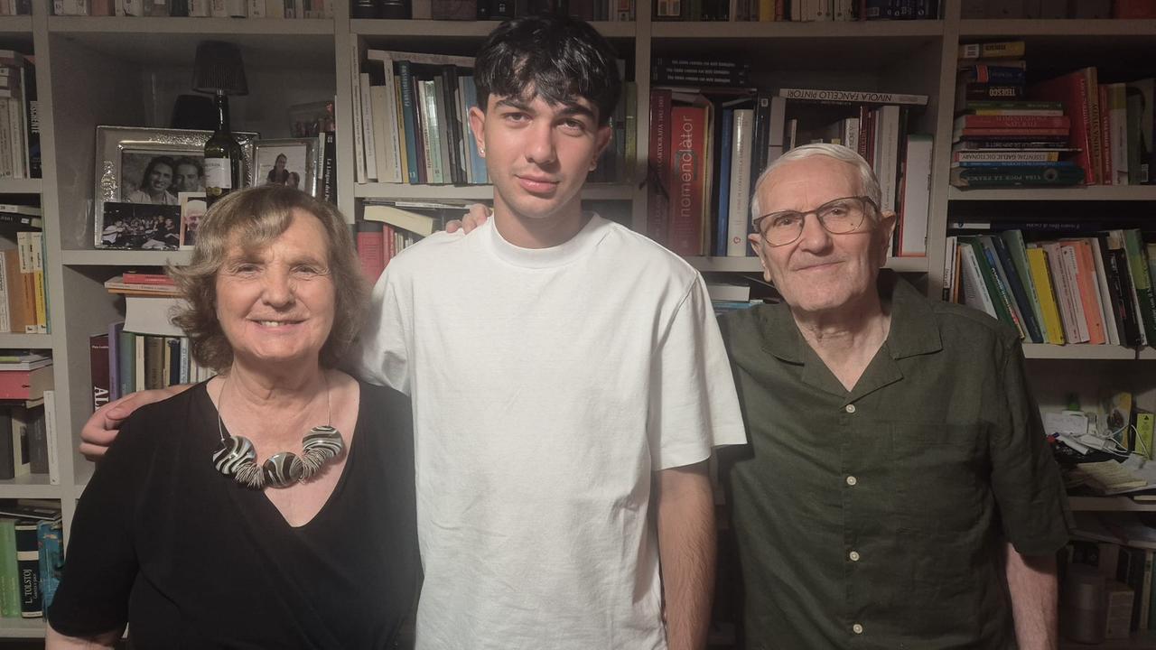 
	Giaime Corongiu con i nonni Tetta Tedde e Liseddu Sanna

