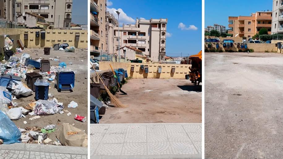 Le fotografie pubblicate dal sindaco sui social