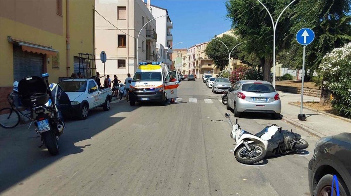 Scontro auto-scooter ad Alghero: ferita una ragazza di 16 anni