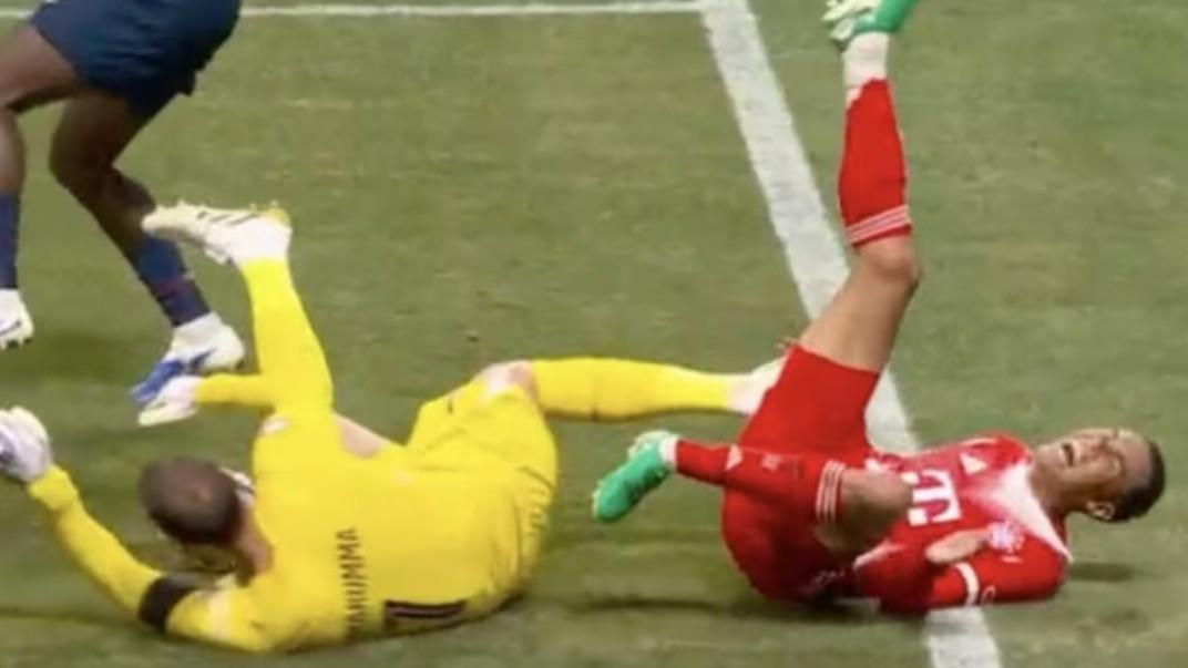 Scontro choc tra Donnarumma e Musiala: la caviglia spezzata e le lacrime in Psg-Bayern