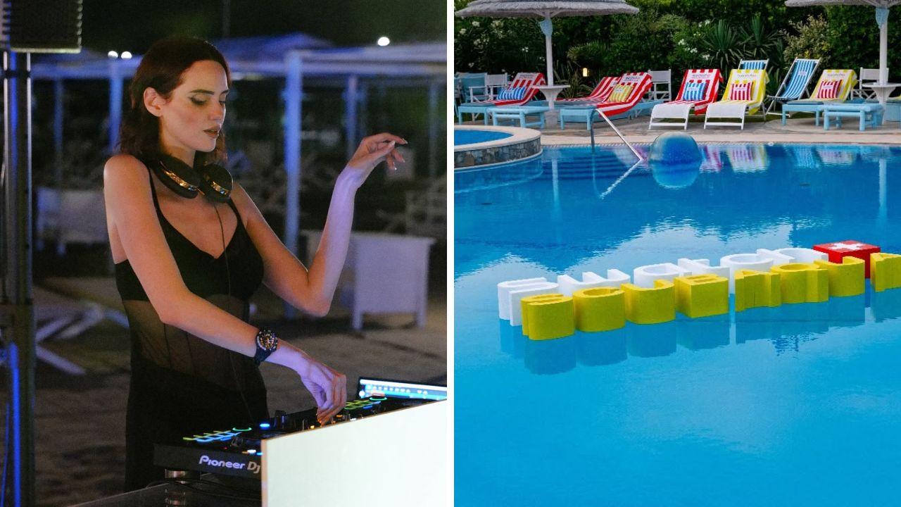 Due immagini della festa (foto Instagram Bagno Annetta)