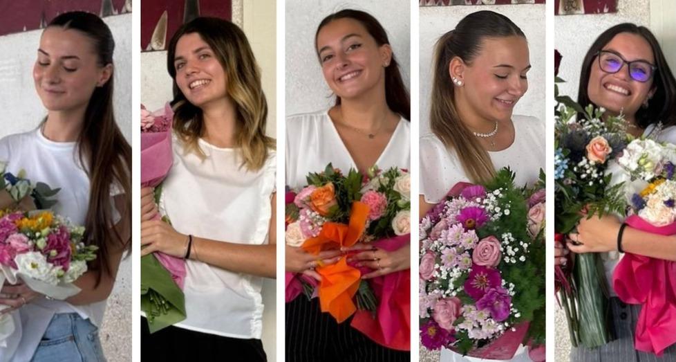 
	Da sinistra:&nbsp;Alessia Ciomei, Elena Perini, Elena Sbaragli, Martina Santosuosso e Asia Cioli


