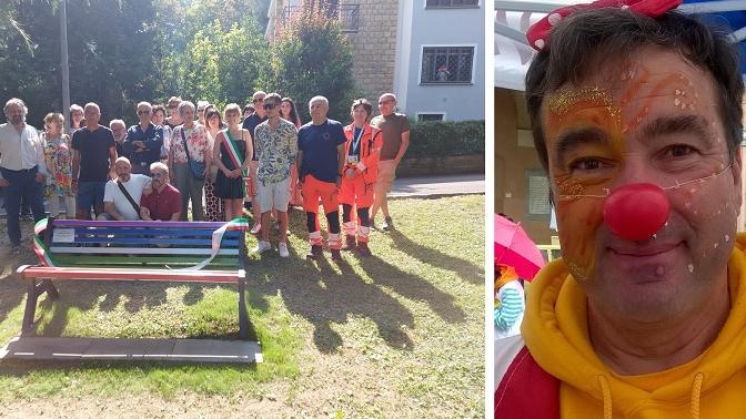 Una panchina colorata per ricordare Annie e la sua voglia di vita