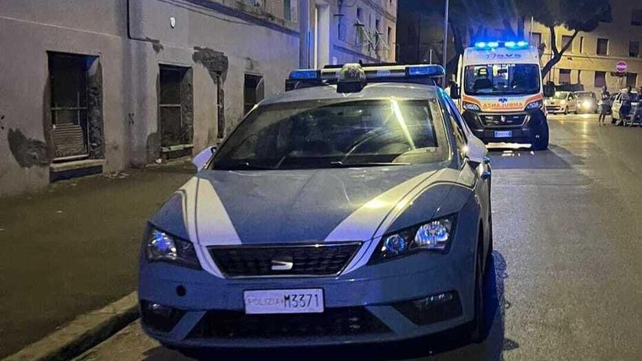 Sul posto sono intervenute un’ambulanza e una volante della polizia (foto archivio)