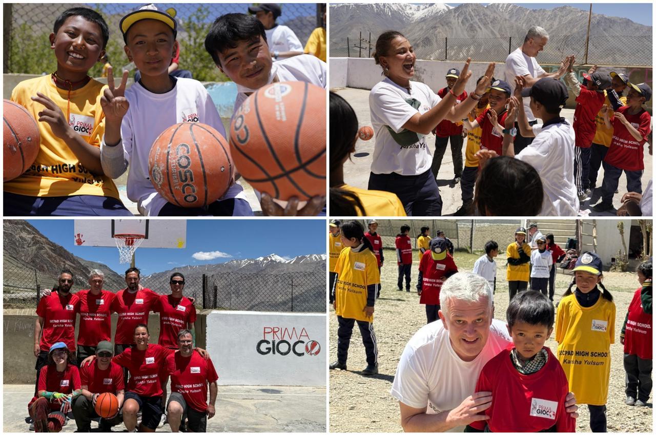 Dalla Bassa all’Himalaya indiano: l'associazione “Prima Gioco” porta il basket a oltre 3700 metri