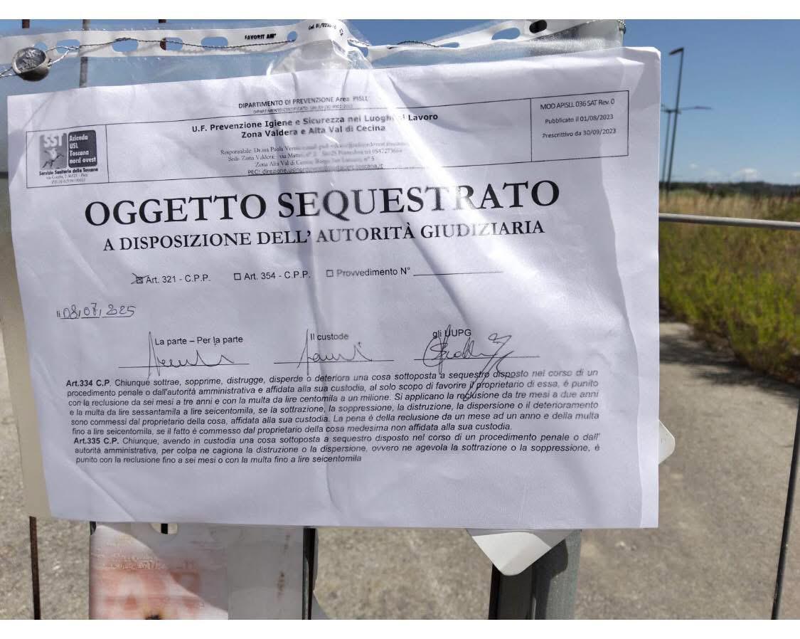 Pontedera, l’Usl mette sotto sequestro l’area del Green Park. L’opposizione: «Fallimento sul Keu»