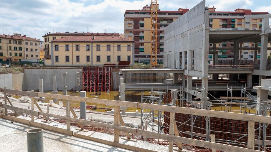 Il cantiere di via Mariti a Firenze