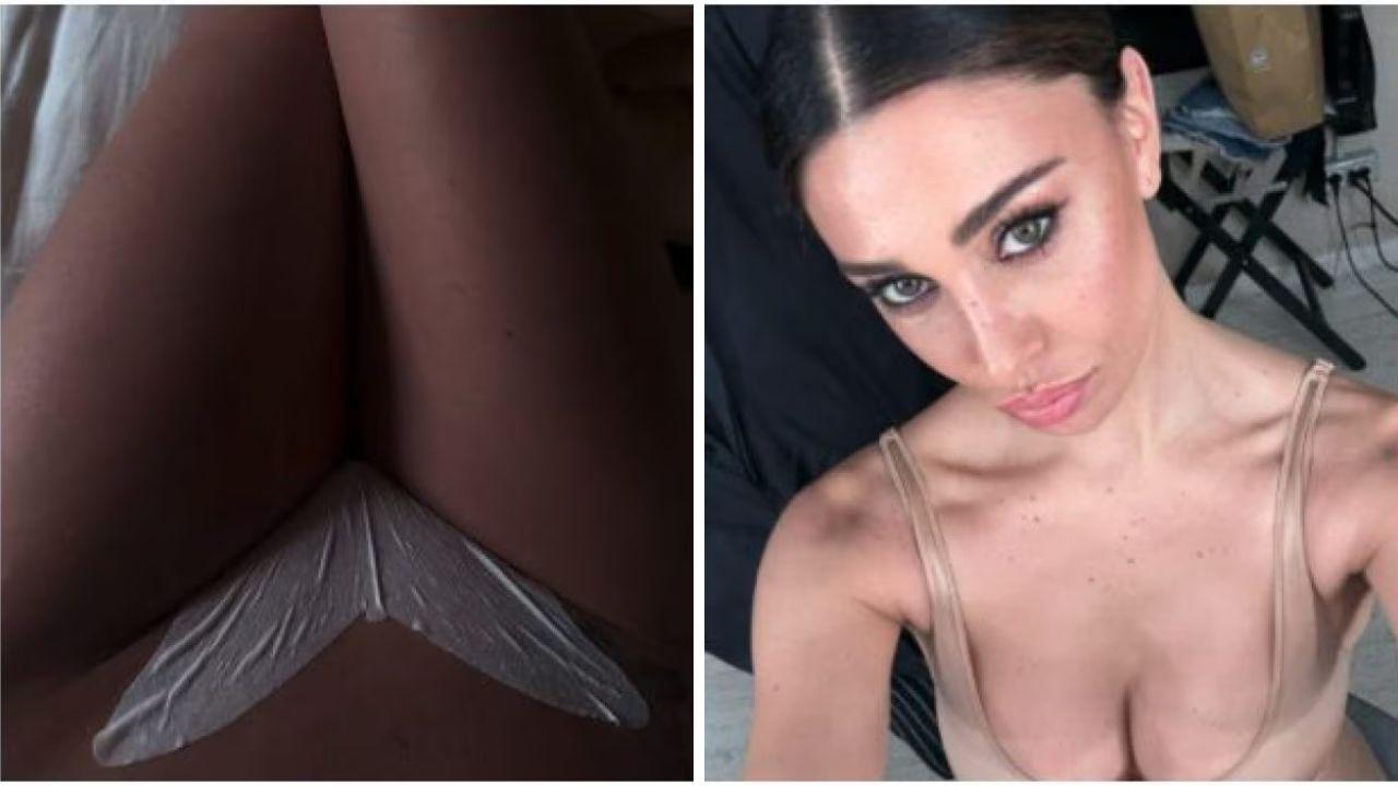 
	Belen Rodriguez e la sua maschera vaginale

