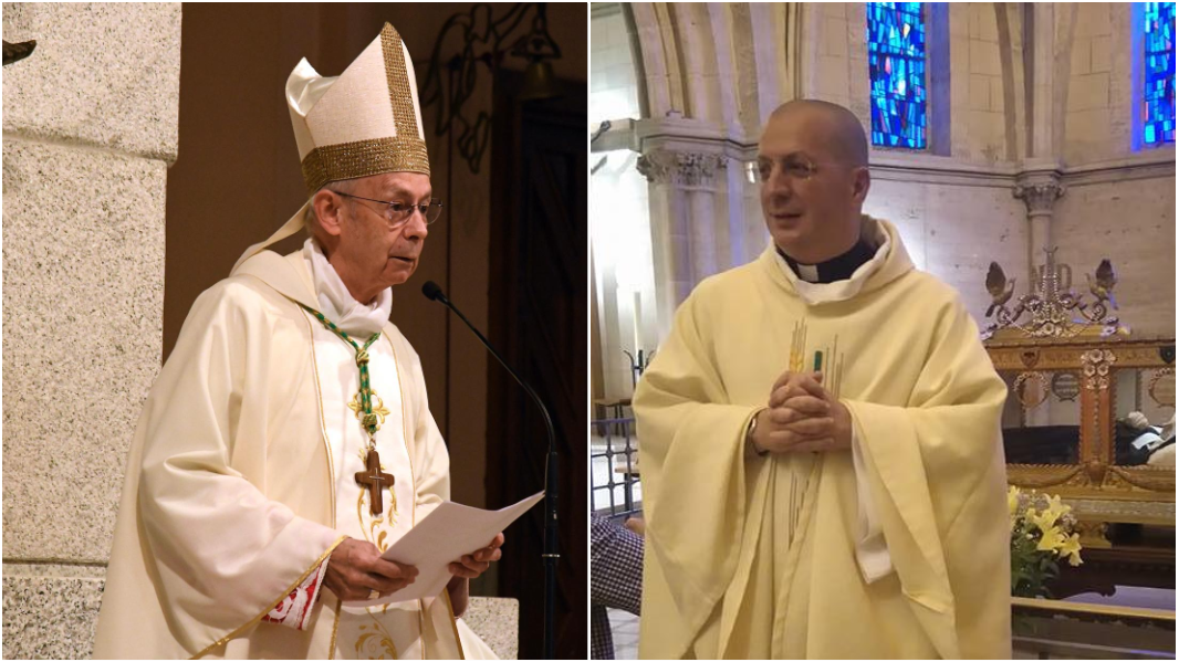 Il vescovo Mura e l'ex don Minutella