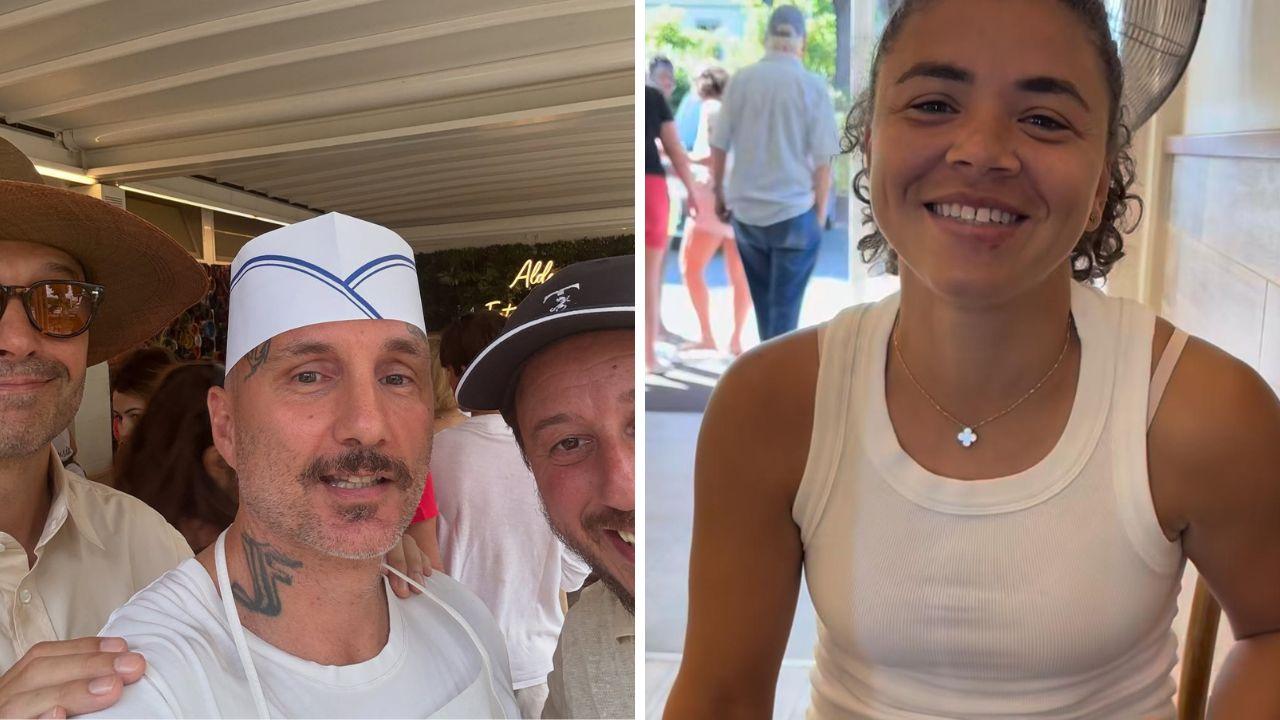 
	Aldo Gassani tra&nbsp;Bastianich e Mazzanti e a destra Paolini (da Instagram)

