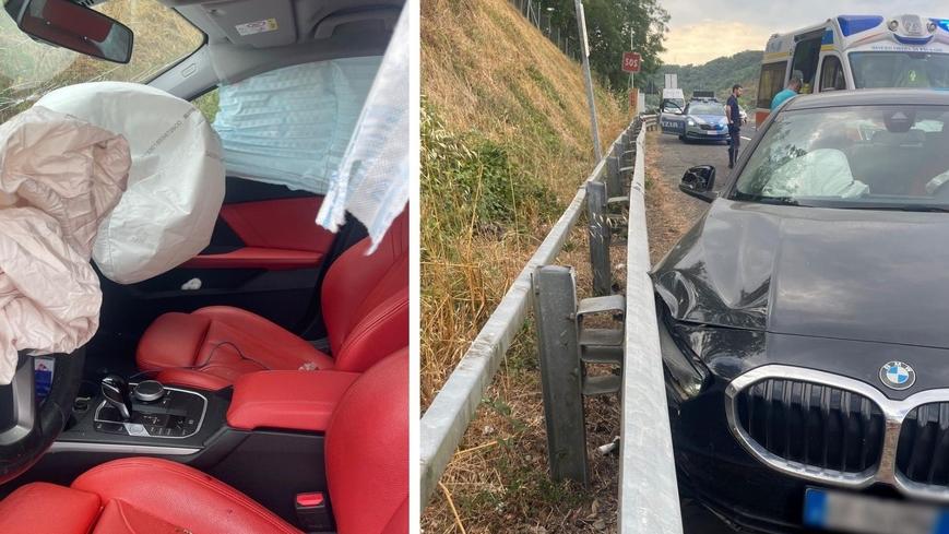 La macchina che si è schiantata