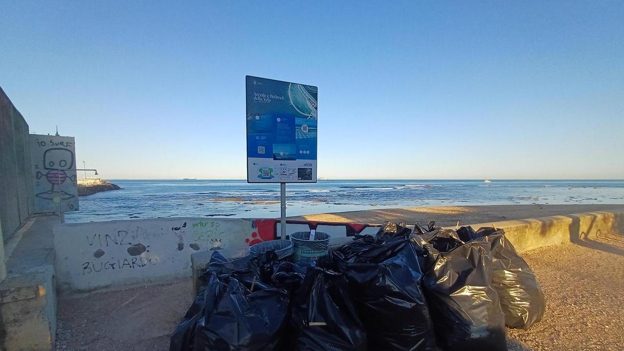 Livorno e gli acchiapparifiuti della Vela. Spiaggia pulita, grazie ai volontari
