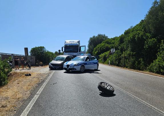 Alghero,  scontro frontale a Monte Agnese: due feriti