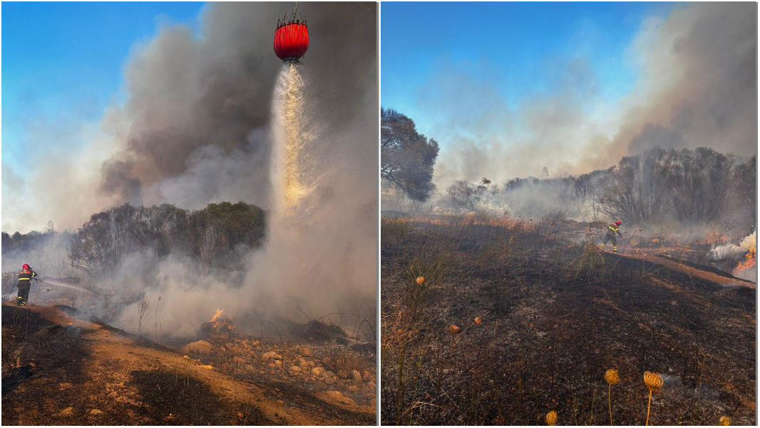 Fiamme vicino alla Olbia-Sassari: voli dirottati o cancellati – VIDEO