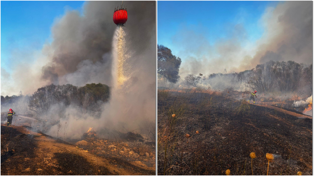 Fiamme vicino alla Olbia-Sassari: voli dirottati o cancellati – VIDEO