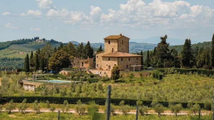 Una villa di lusso in collina (foto d'archivio)