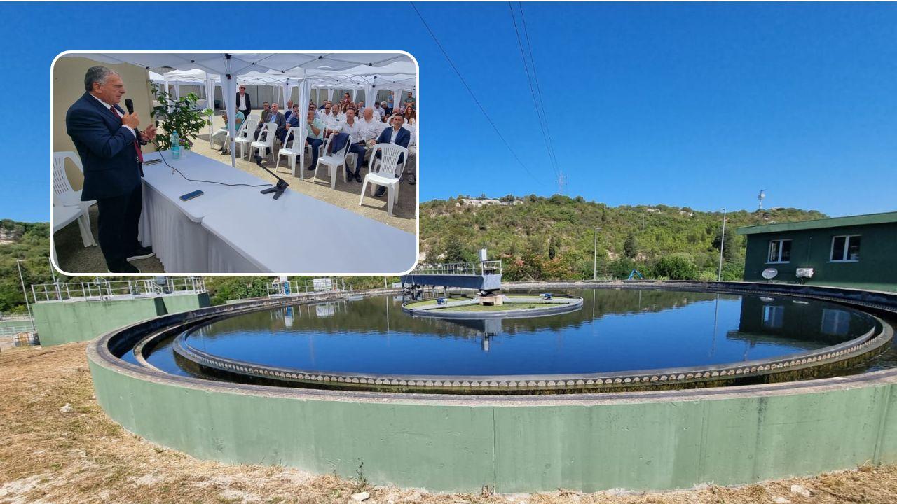 La presentazione dell'impianto e il depuratore <em><strong> (foto Mauro Chessa)</strong></em>