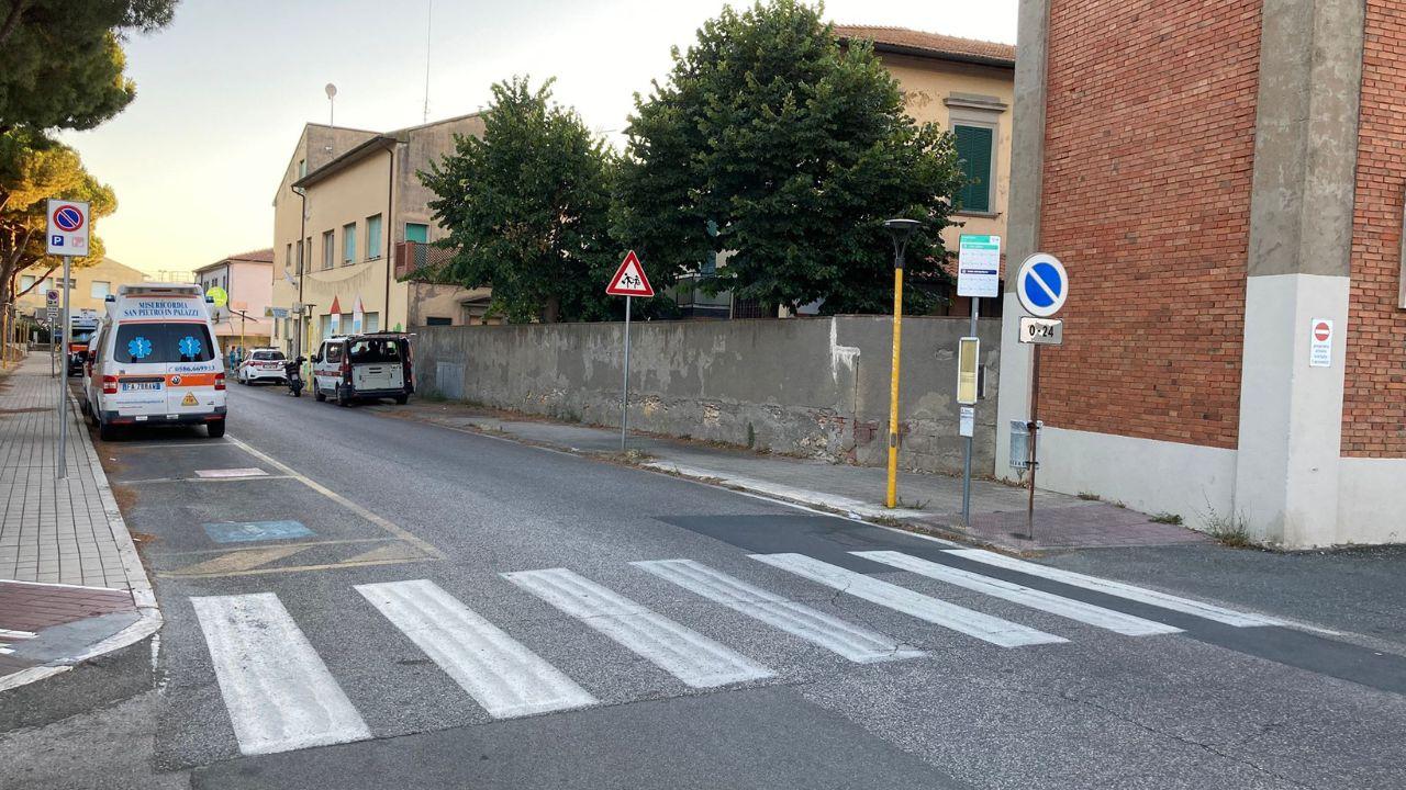 Il luogo in cui la donna è stata investita (Foto Falorni/Stick)