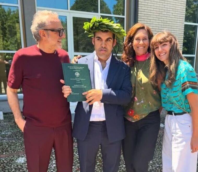
	La famiglia Bottura alla festa di laurea

