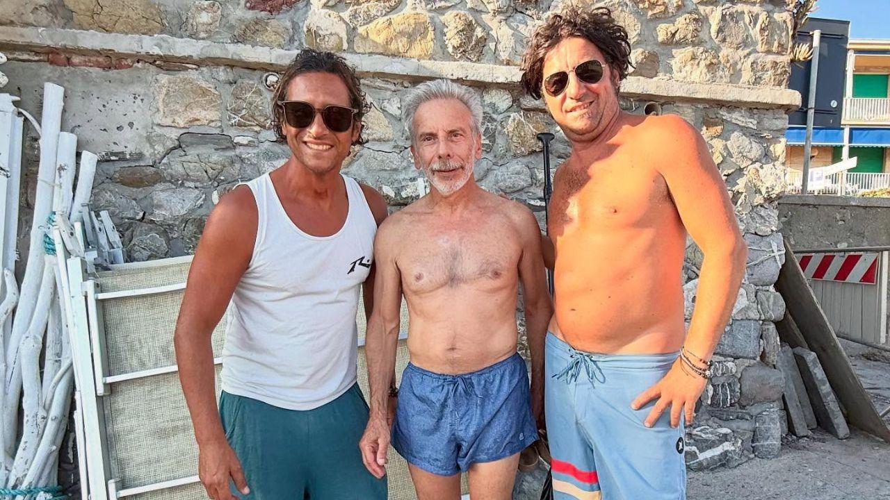 Giovanni Storti a Quercianella (Credit: Fb La Spiaggetta Quercianella)