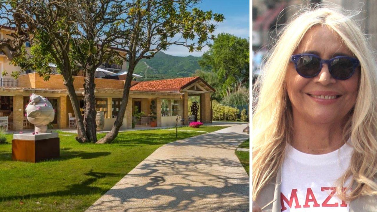 La Masseria Gianna a Seravezza (foto Instagram) e Mara Venier