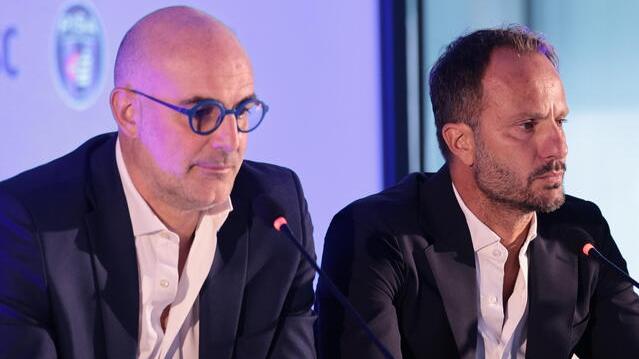Il direttore sportivo Davide Vaira, l’allenatore Alberto Gilardino