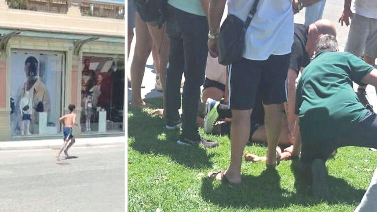 L'aggressore ha cercato di scappare ma è stato bloccato dai passanti