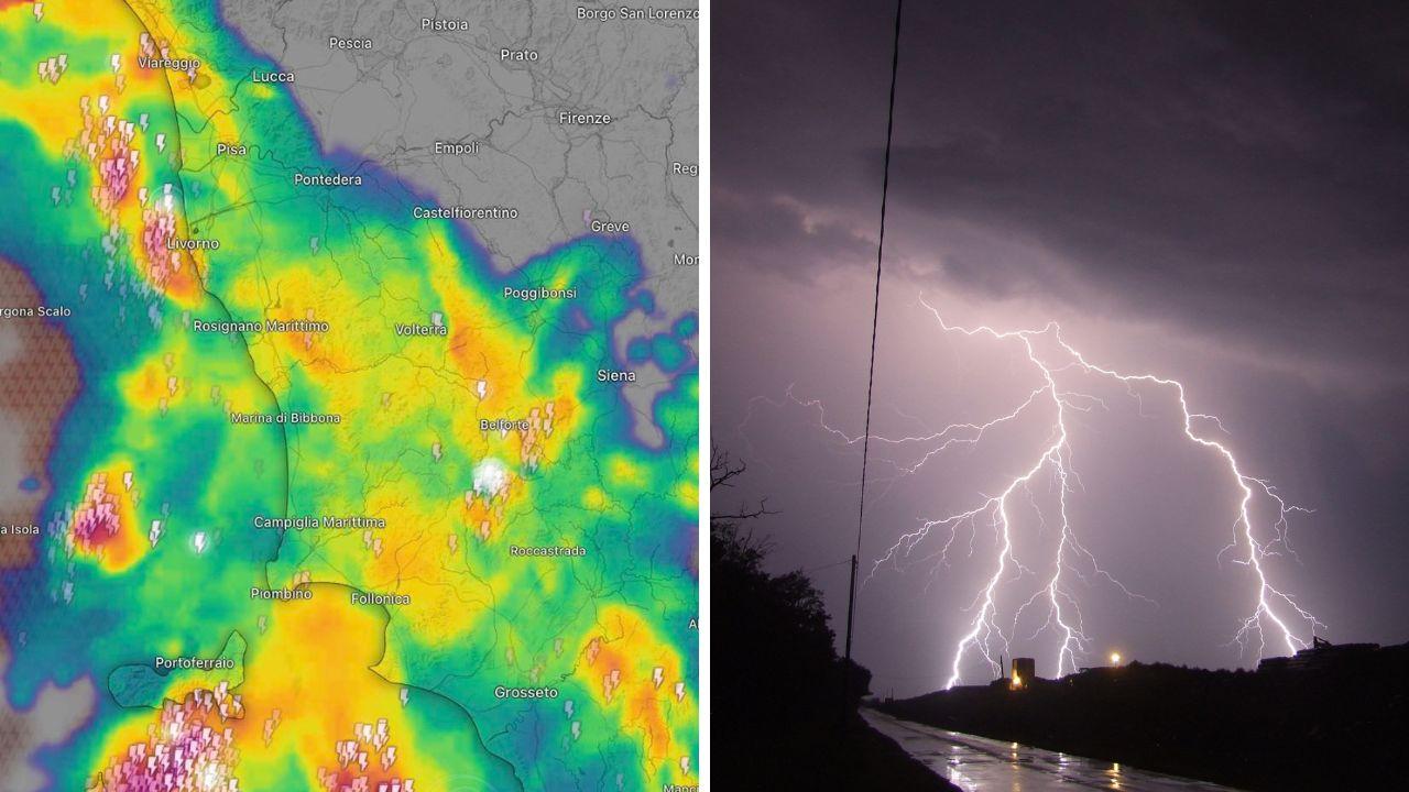
	I primi temporali intensi sulla costa toscana

