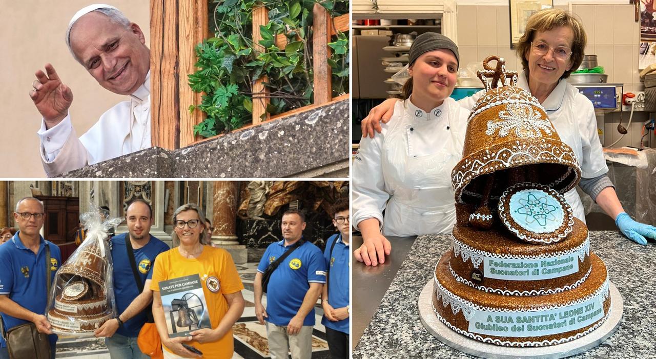 
	La campana di croccante per Papa Leone XIV

