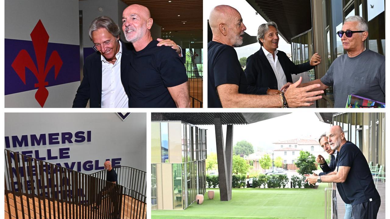 Firenze, Pioli al Viola Park: abbracci, sorrisi e prime sfide sul tavolo – Video