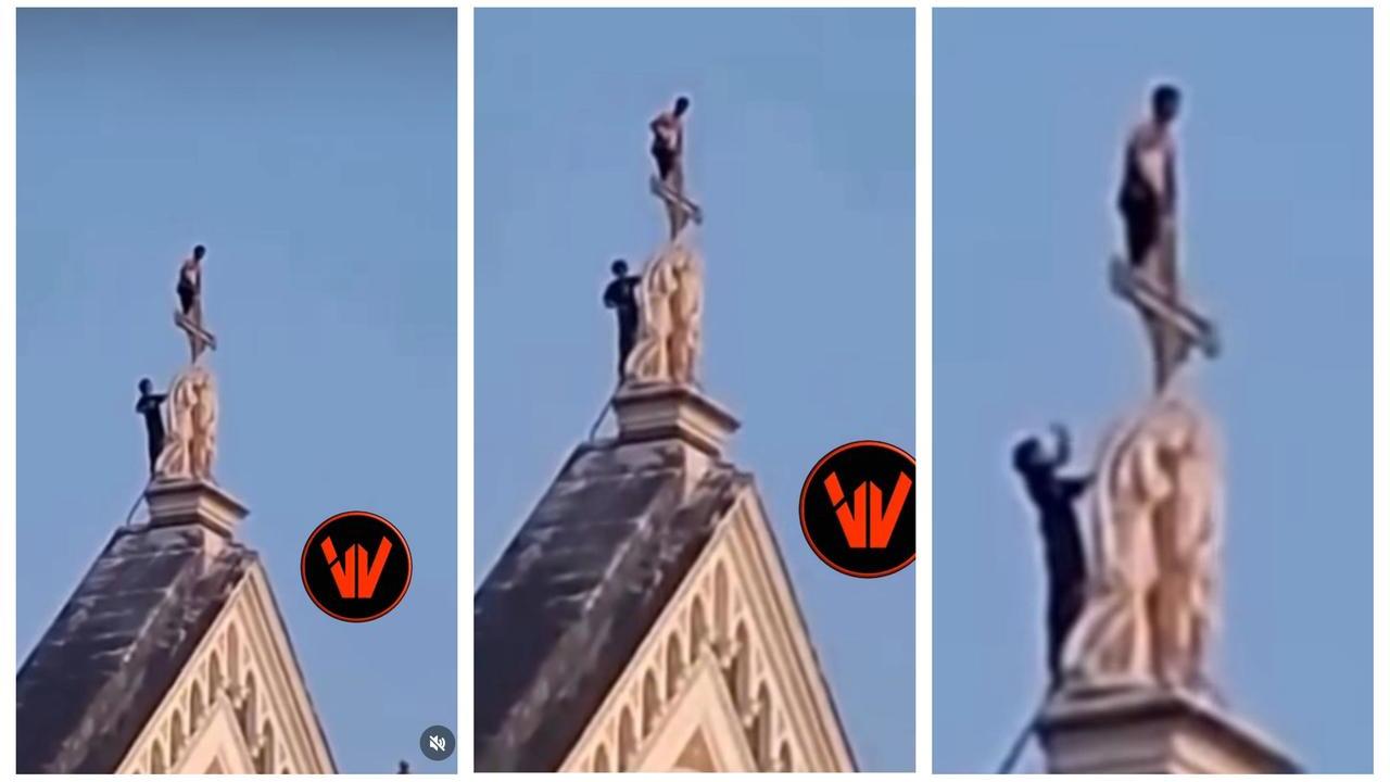 Firenze, la scalata choc sulla basilica: follia social a Santa Croce per due ragazzi a caccia di cuoricini e like