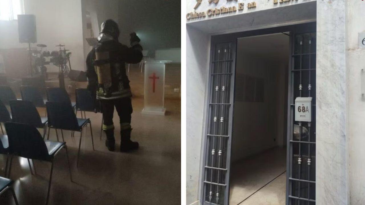 Il luogo dell'incendio