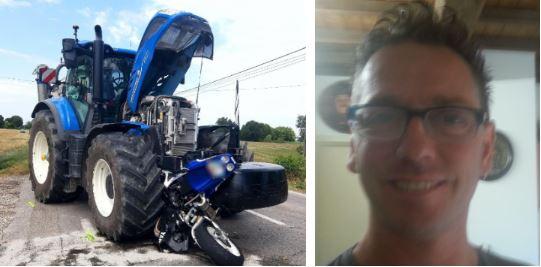 Schianto contro un trattore, muore motociclista 53enne