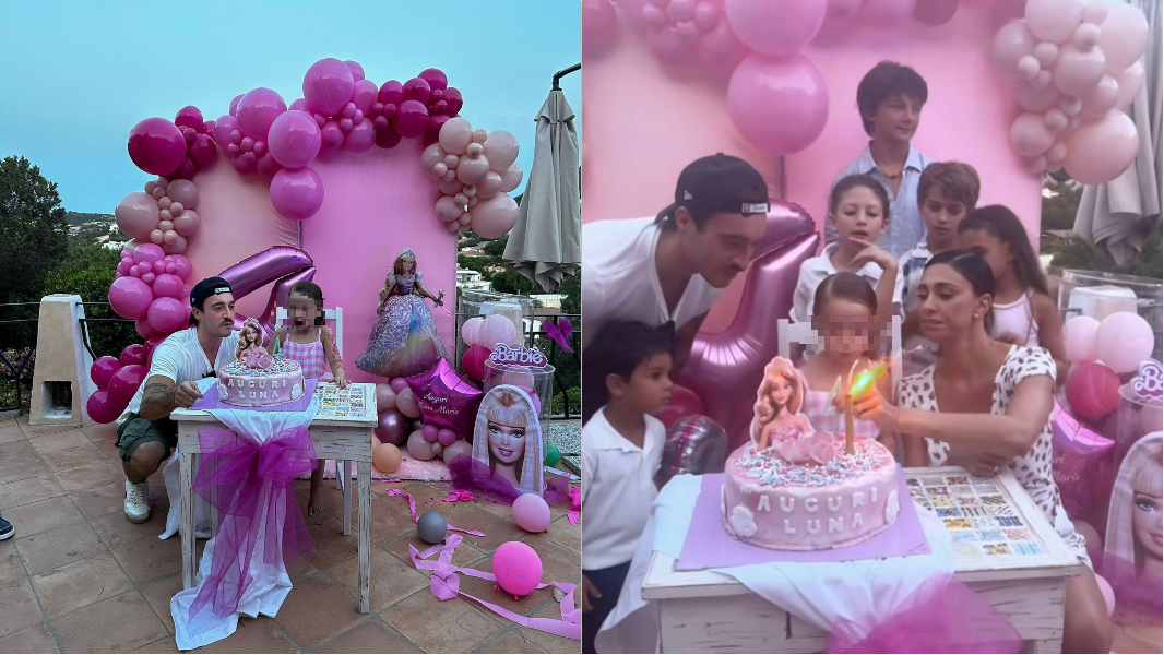 Belen Rodriquez e Antonino Spinalbese insieme alla festa di Luna Marì