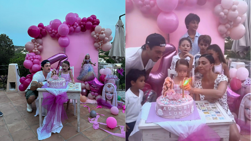 Belen Rodriquez e Antonino Spinalbese insieme alla festa di Luna Marì