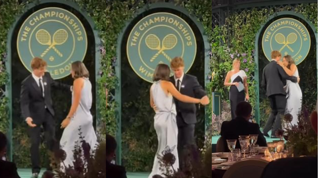Sinner, ultimo show a Wimbledon: Jannik ballerino al party - VIDEO