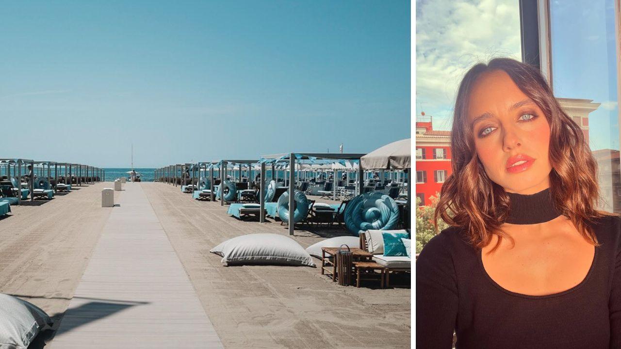 Matile Gioli e il Bagno Roberto (foto da Instagram)