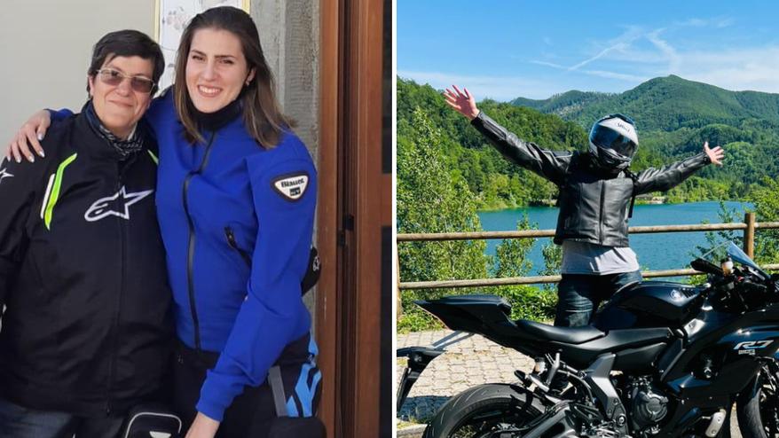 Mamma Giuseppina insieme all'amata figlia Aurora