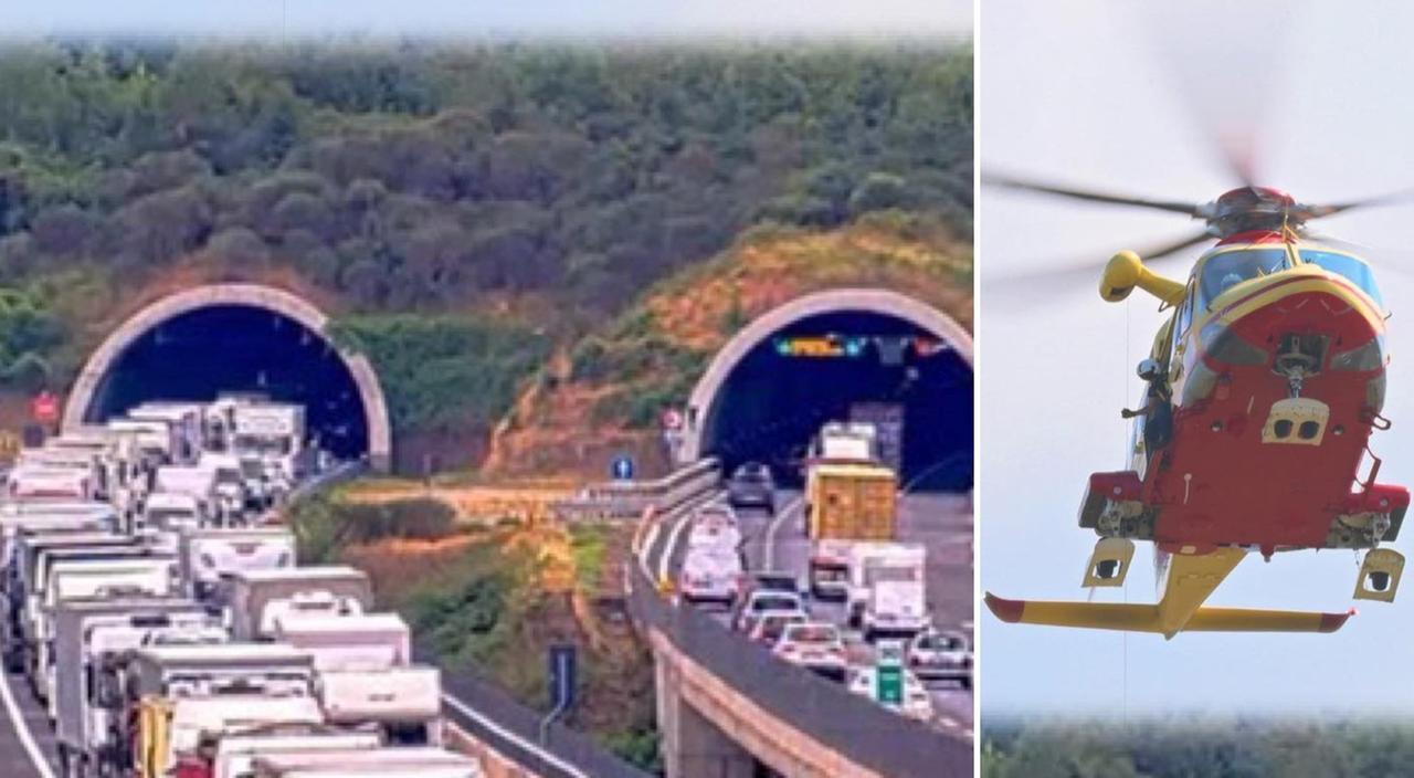 
	Le code in A1 nel tratto dell'incidente e l'elisoccorso

