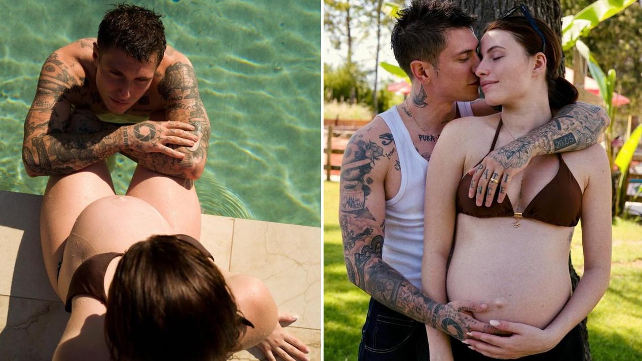 Le foto di Benji e Greta col pancione